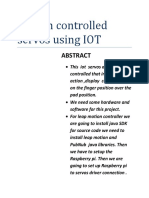 Motion Controlled Servos Using IOT-1