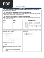 Detailed Lesson Plan (Counting Numbers 1-10) ) | PDF | Lesson Plan ...