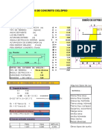 Hoja de Calculo Diseño de Estribos de Concreto Ciclopeo