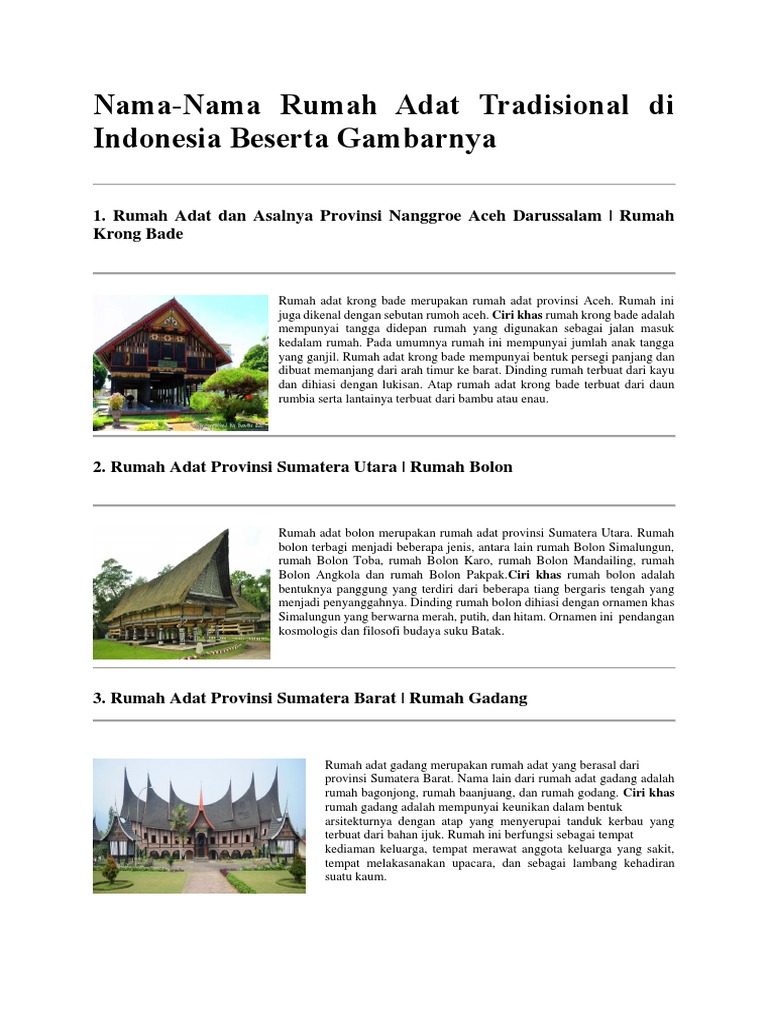 50 Koleksi Rumah Adat Sumatera Utara Beserta Gambarnya HD Terbaru