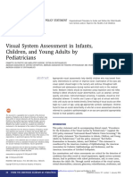Visual System Assessment in Infants, Children, and Young Adults by Pediatricians