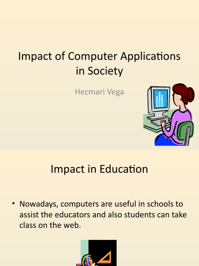 Impact of Computer Applications in Society | PDF