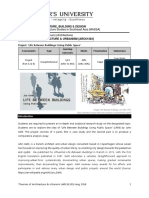 theories of architecture  urbanism project guidelines august 2018