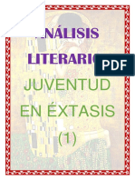 ANÁLISIS LITERARIO JUVENTUD EN EXTASIS