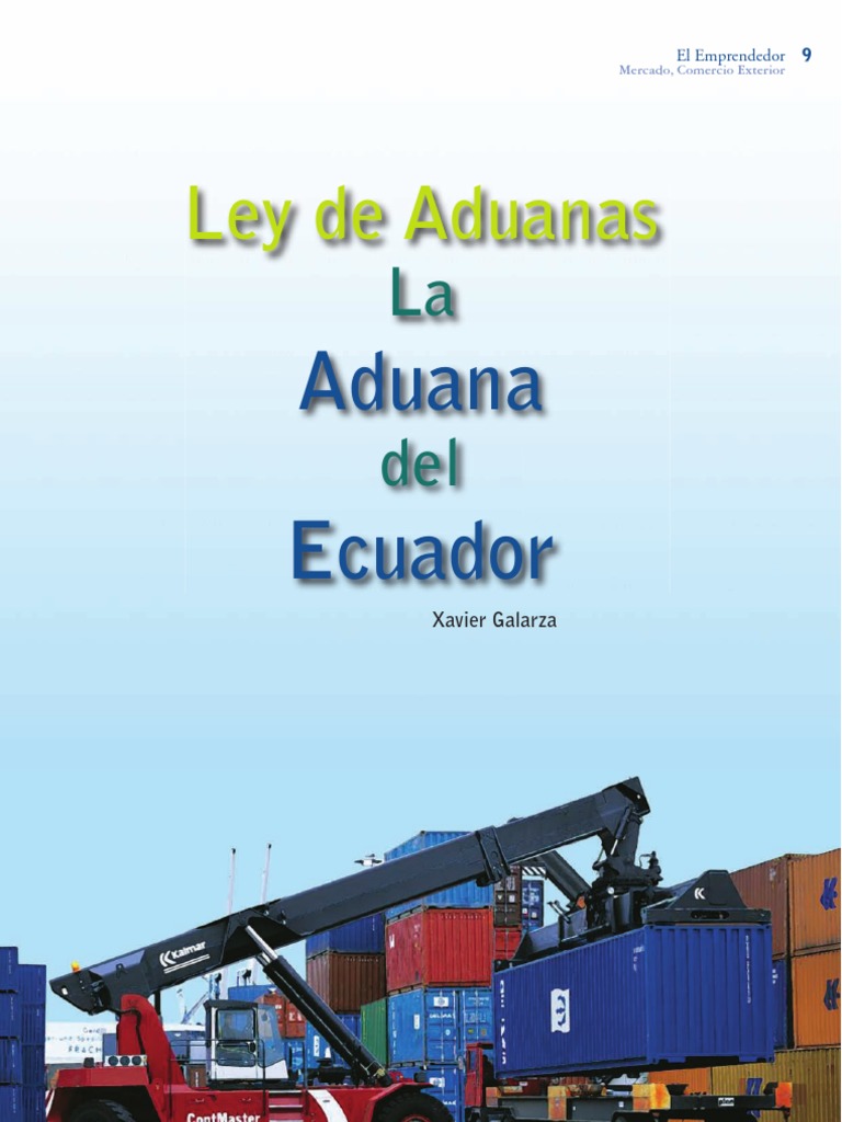 LEY DE ADUANAS Comunidad andina aduana