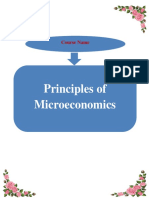 Principles of Microeconomics: Course Name