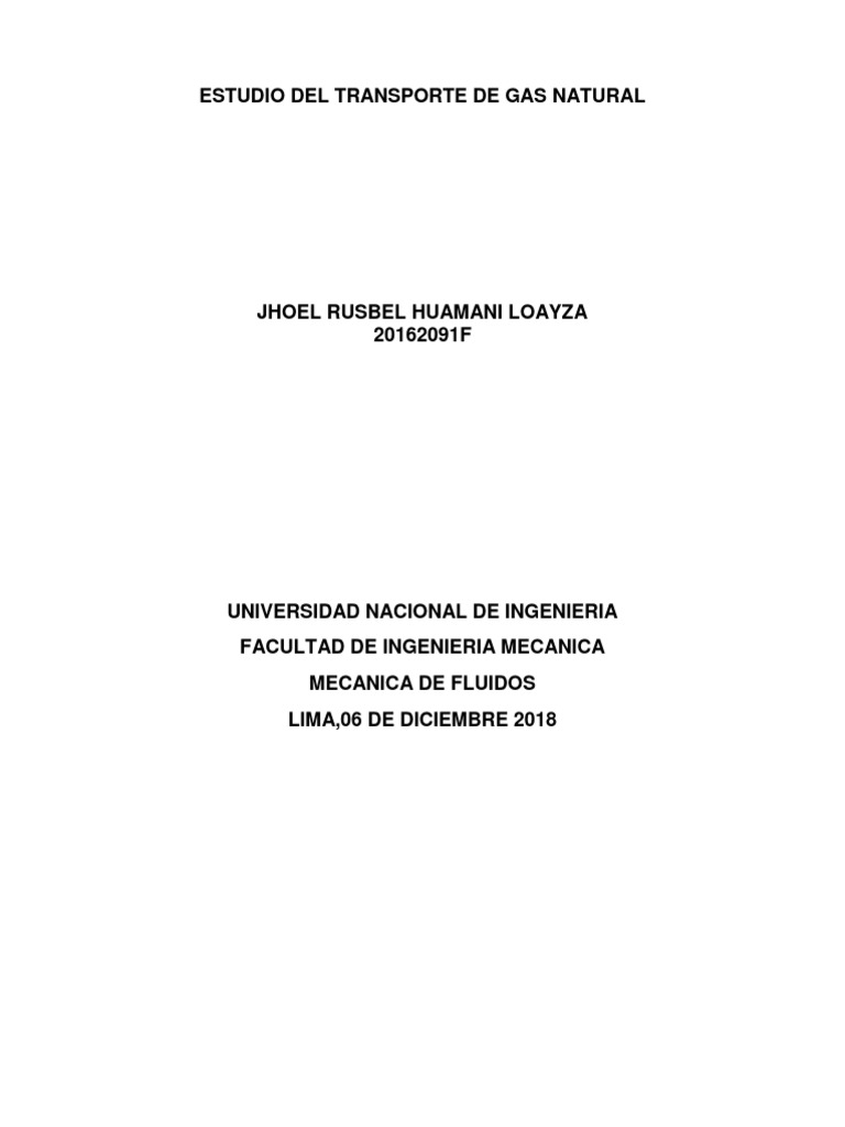 Transporte y Procesamiento de Gas Natural | PDF | Gas natural ...