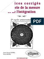 Exercices Corrigés en Théorie de La Mesure Et de L'intégration