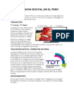 TDT Perú: Implementación de la Televisión Digital Terrestre