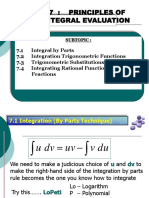 7.1 Integration - Integration by Parts Method