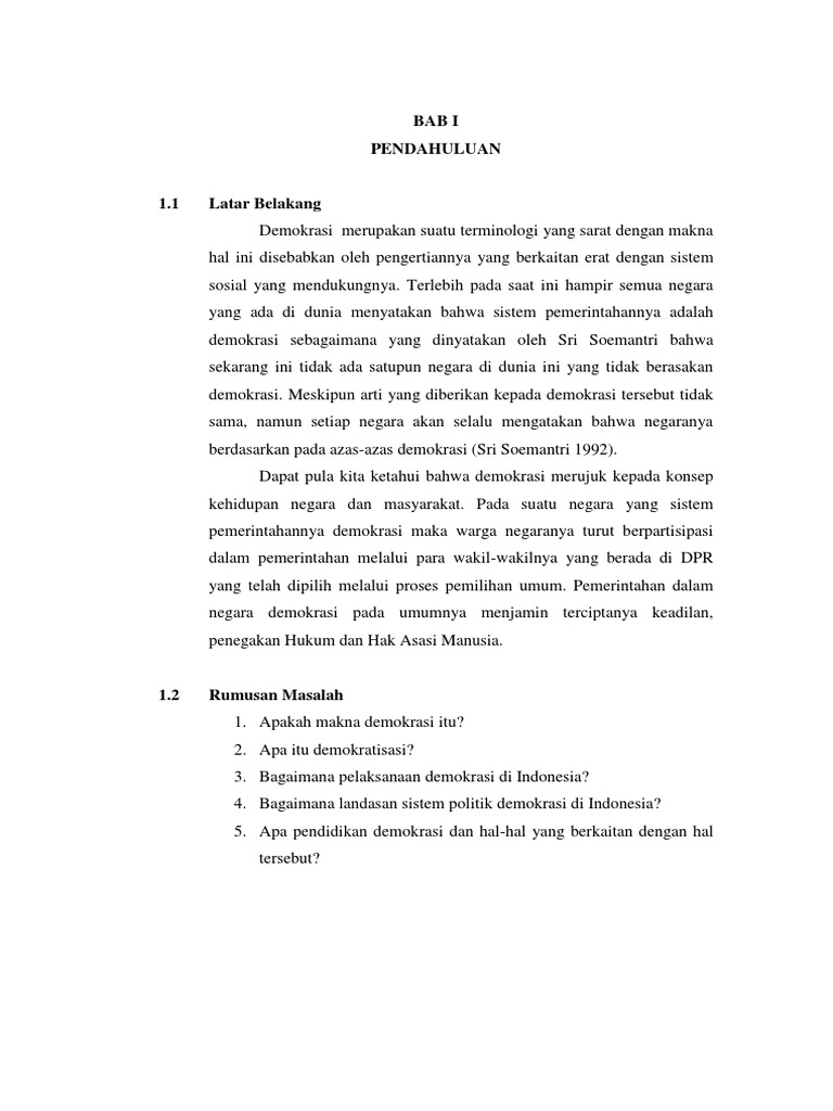 Makalah Demokrasi