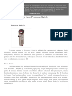 Pengertian Dan Sekilas Cara Kerja Pressure Switch