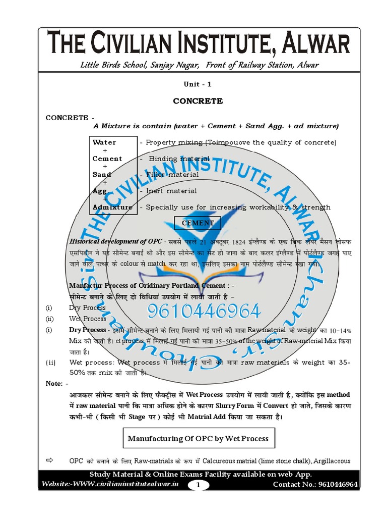 Concrete Pdf Pdf Concrete Cement