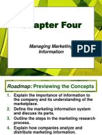 Chapter Four: Managing Marketing Information