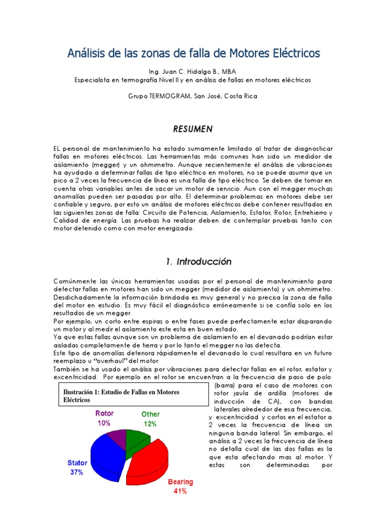 Fallas en Motores Electricos | PDF | Corriente eléctrica | Fricción