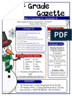 1 Grade Gazette: The Week of December 10 - December 14
