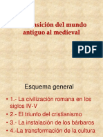 La transición del mundo antiguo al medieval