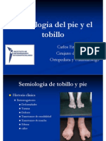 Semiologia Del Pie y El Tobillo