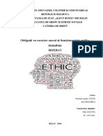 Obligații Cu Carater Moral - Al Funcționarului Public - Demnitate