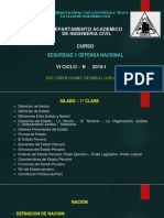 1°CLASE SEGURIDAD DEFENSA