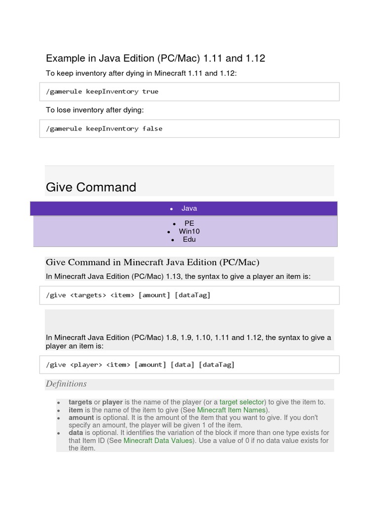Minecraft Commands Minecraft Areas Of Computer Science