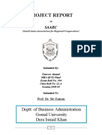 Project Report: Deptt: of Business Administration Gomal University Dera Ismail Khan