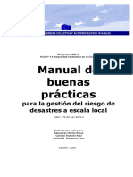 Manual de Buenas Prácticas para La Gestión Del Riesgo de Desastres A Escala Loc PDF