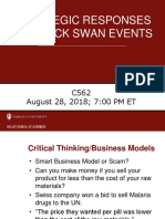 Strategic Responses To Black Swan Events: C562 August 28, 2018 7:00 PM ET