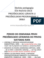 Predškolska Pedagogija Fizički Razvoj Dece Predškolskog Uzrasta U Predškolskim Programima U Srbiji
