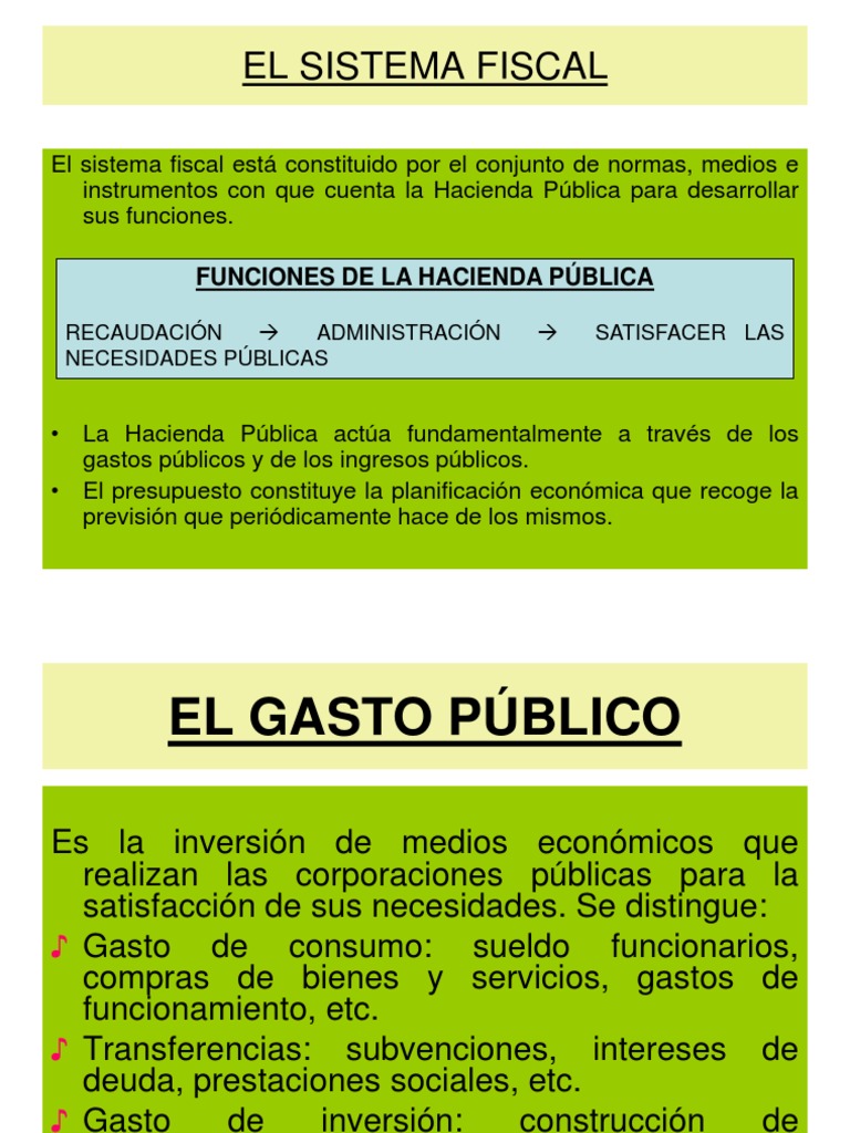 Definición del Sistema Fiscal Español | PDF | Impuestos | Presupuesto