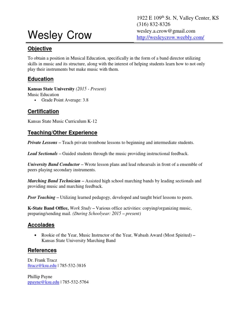 Resume With Objective | PDF