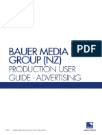 BAUER (NZ) Production User Guide