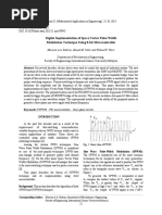 Digital Implementation of Space Vector Pulse Width Modulation Technique Using 8-Bit Microcontroller