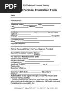 Download Client Personal Information Form by RD Finders and Personal Training SN3953994 doc pdf