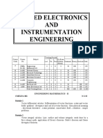 Applied Electronics AND Instrumentation Engineering: Engineering Mathematics - Ii Cmelpa 301 3+1+0