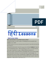 Hindi Lesson Online