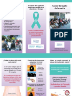 Triptico Cancer Cervico Uterino