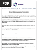 Quant Network AMA - 10th December 2018 PDF