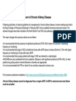 Care Pathway For Management of Chronic Kidney Disease PDF