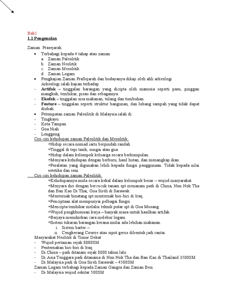 Sejarah Nota Semester 1 Pdf