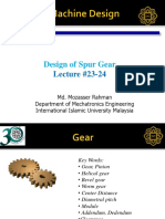 14. Design of Spur Gear