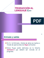 Introducción al lenguaje c++