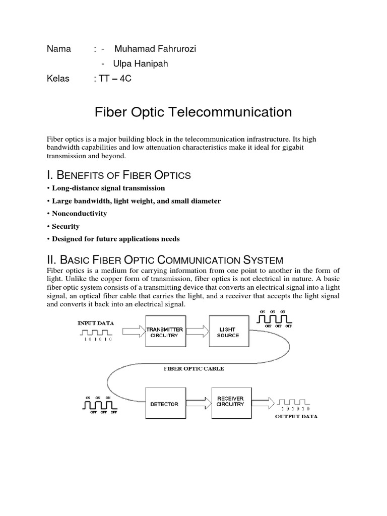 1 Gbit/sec Optical Fiber System Design | PDF | Dispersion (Optics ...