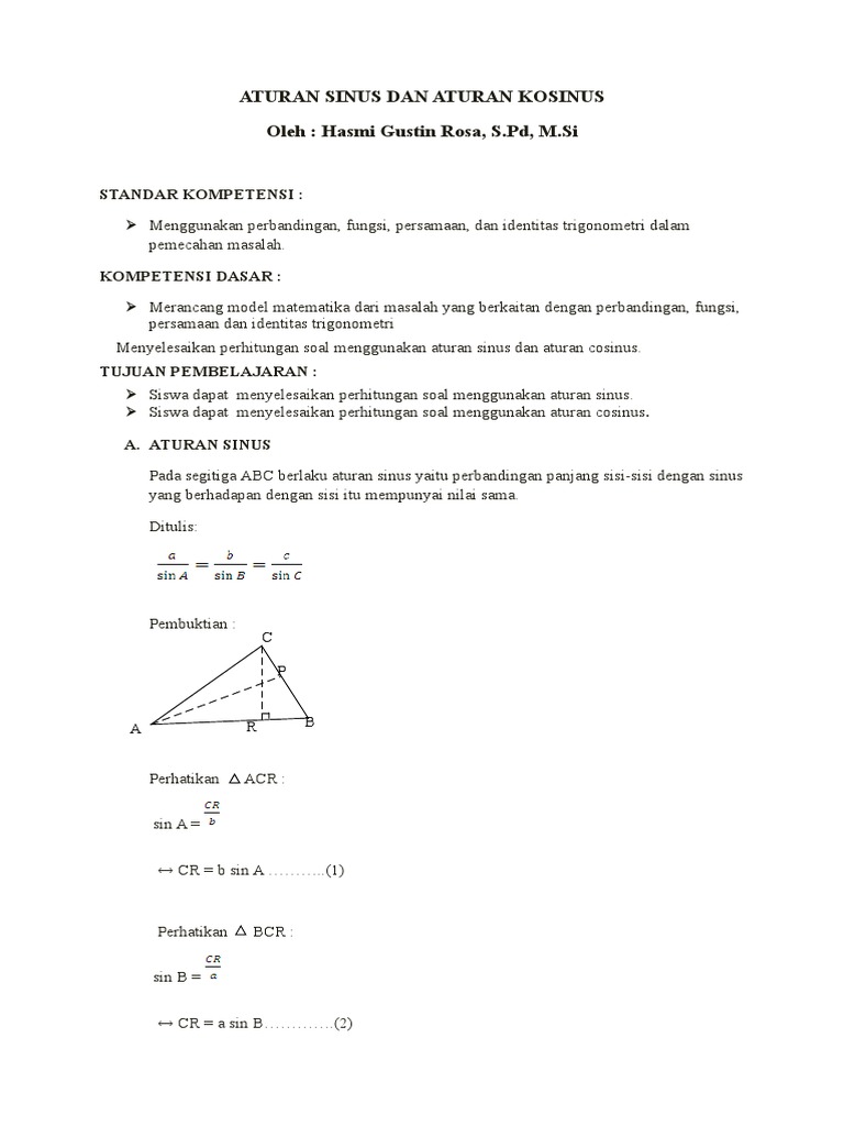 Contoh Soal Sinus