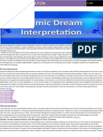 Dream Interpretation in Islam Egnlish