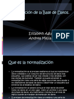 Normalizacion de La Base de Datos Elizabeth Andrea