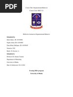 REflective journal on OB