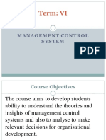 Term: VI: Management Control System