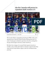 Projecting Who the Canucks Will Protect in the Seattle Expansion Draft (Version 1.0)