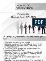 How To Do A Presentation